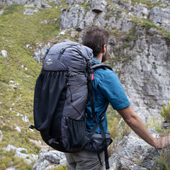 Naturehike 65L ergonomic back panel delivers breathable comfort on long hikes.