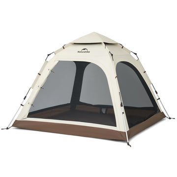 Naturehike Ango pop-up setup demonstrates instant deployment for quick campsite arrival