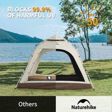 Naturehike Ango large ventilation windows ensure air flow and insect-free view