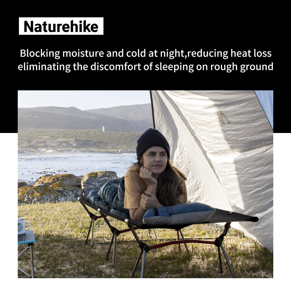 Naturehike ArmyWild cot rugged tear-resistant design for durable camping and backyard gatherings.