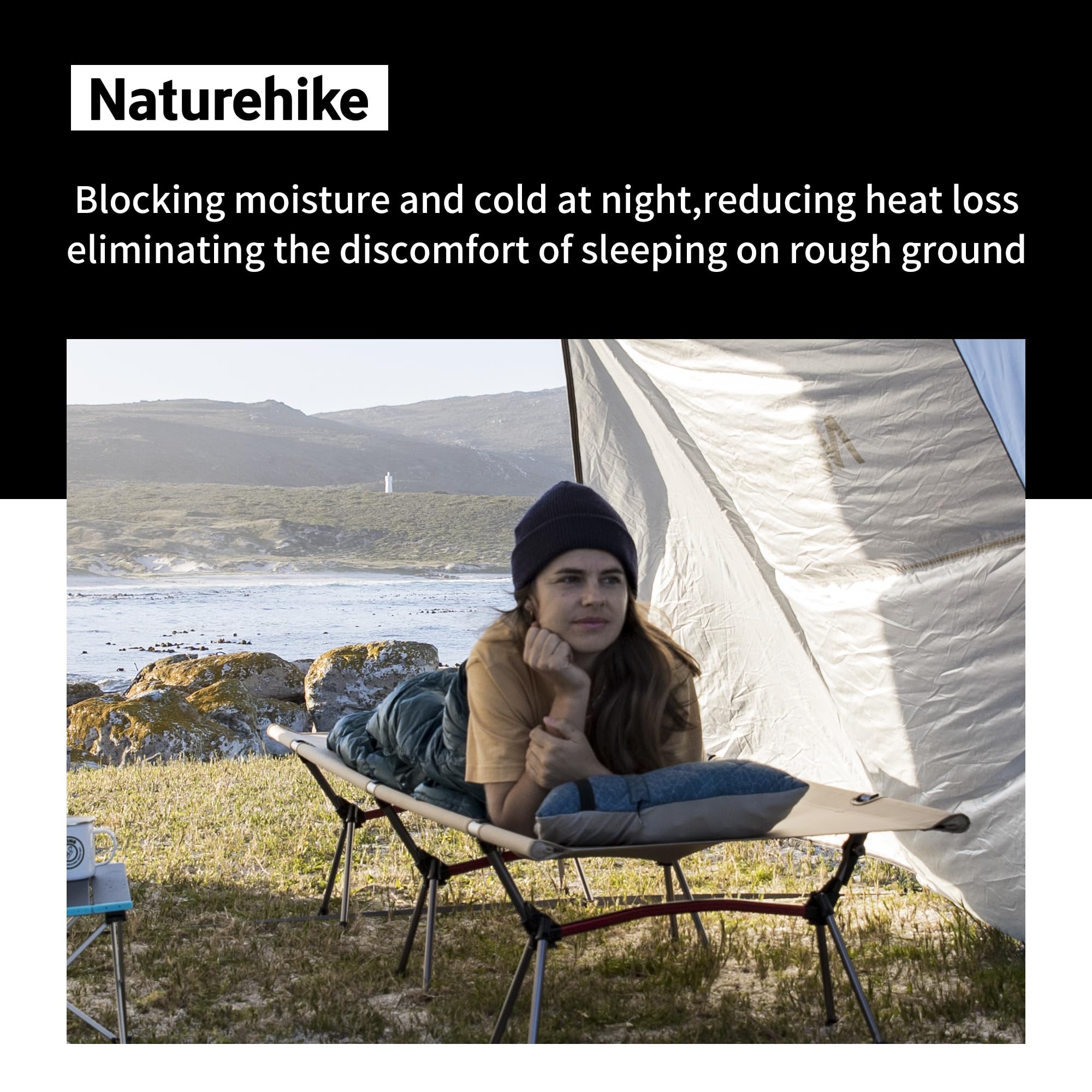 Naturehike ArmyWild cot three-support legs prevent sinking