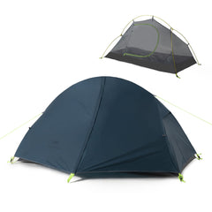 Naturehike bikepacking 1person tent setup demonstrates quick freestanding setup for solo camping.