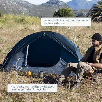 Naturehike bikepacking 1person tent ultralight weight for easy bikepacking.
