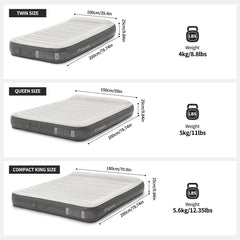 Naturehike compact king airbed showing portable size for camping