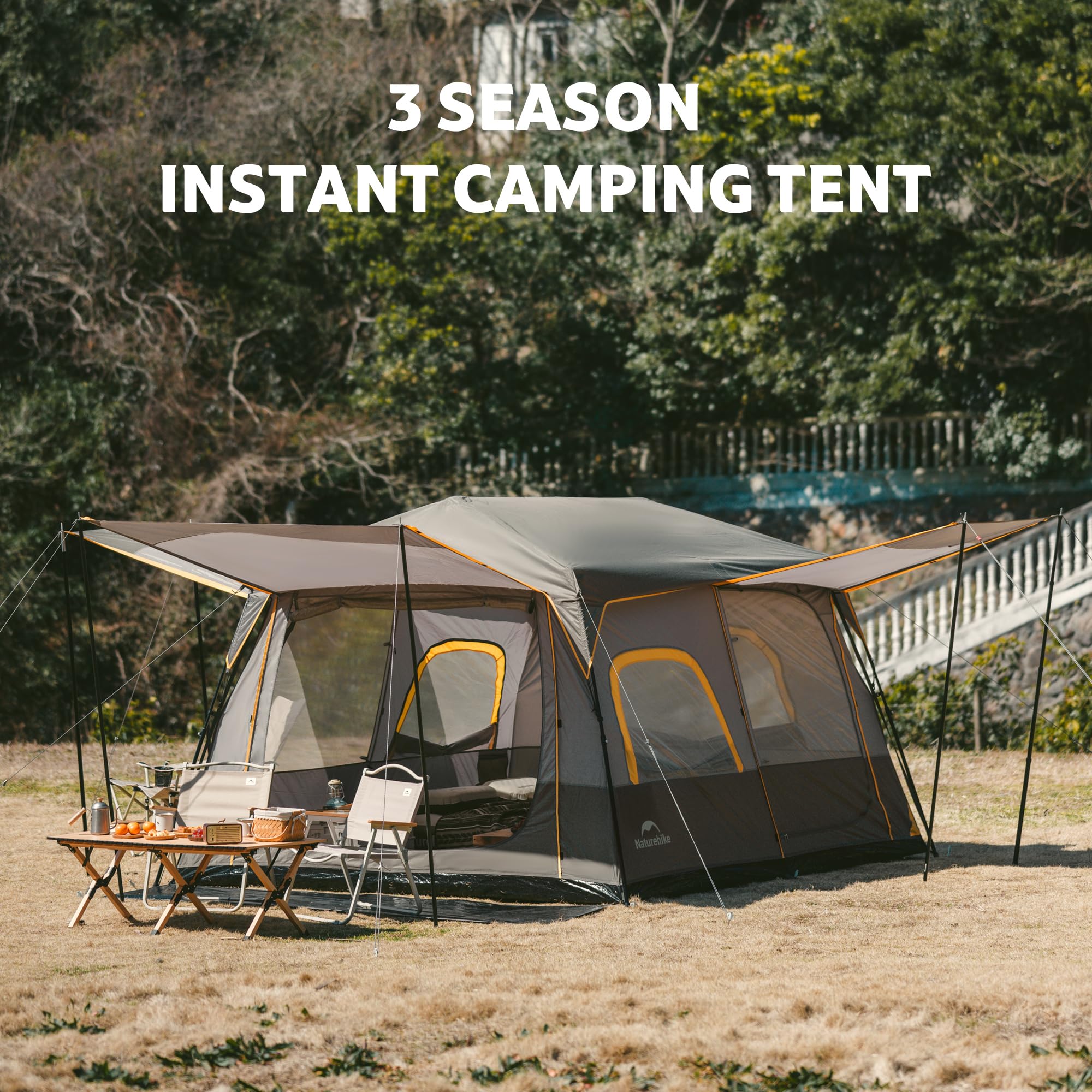 Naturehike Cape tent with AC port offers on-site convenience