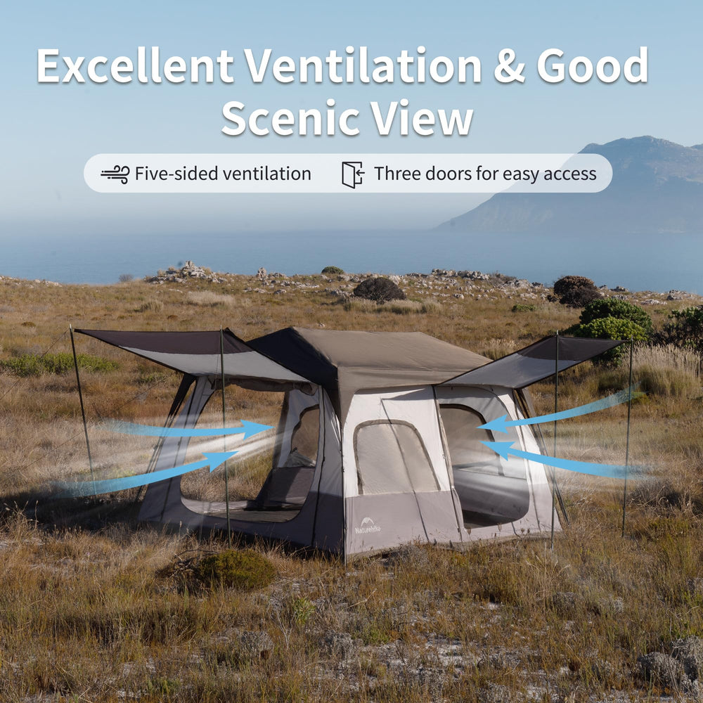 Naturehike Cape three doors ventilation for easy access