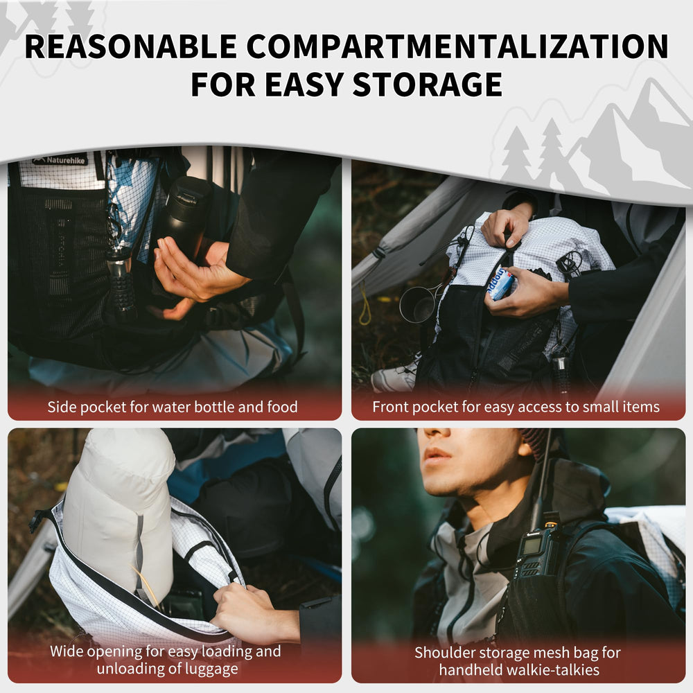 Naturehike chest buckle with hidden emergency whistle for safety on trips