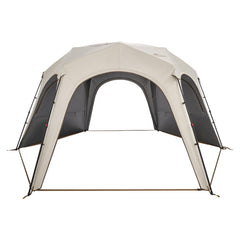Naturehike Cloud Boundar hexagonal gazebo front view showing spacious 151 sq ft area for gatherings