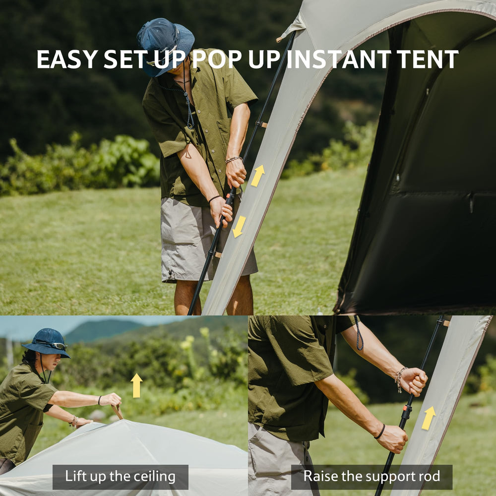 Naturehike Cloud Boundar hexagonal gazebo shown with weather-resistant coating for outdoor use