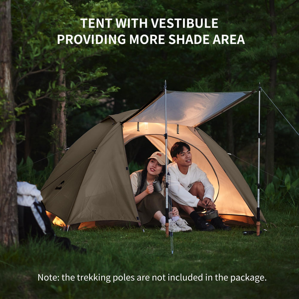 Naturehike Cloud River inner mesh panel provides 360 degree ventilation for airflow