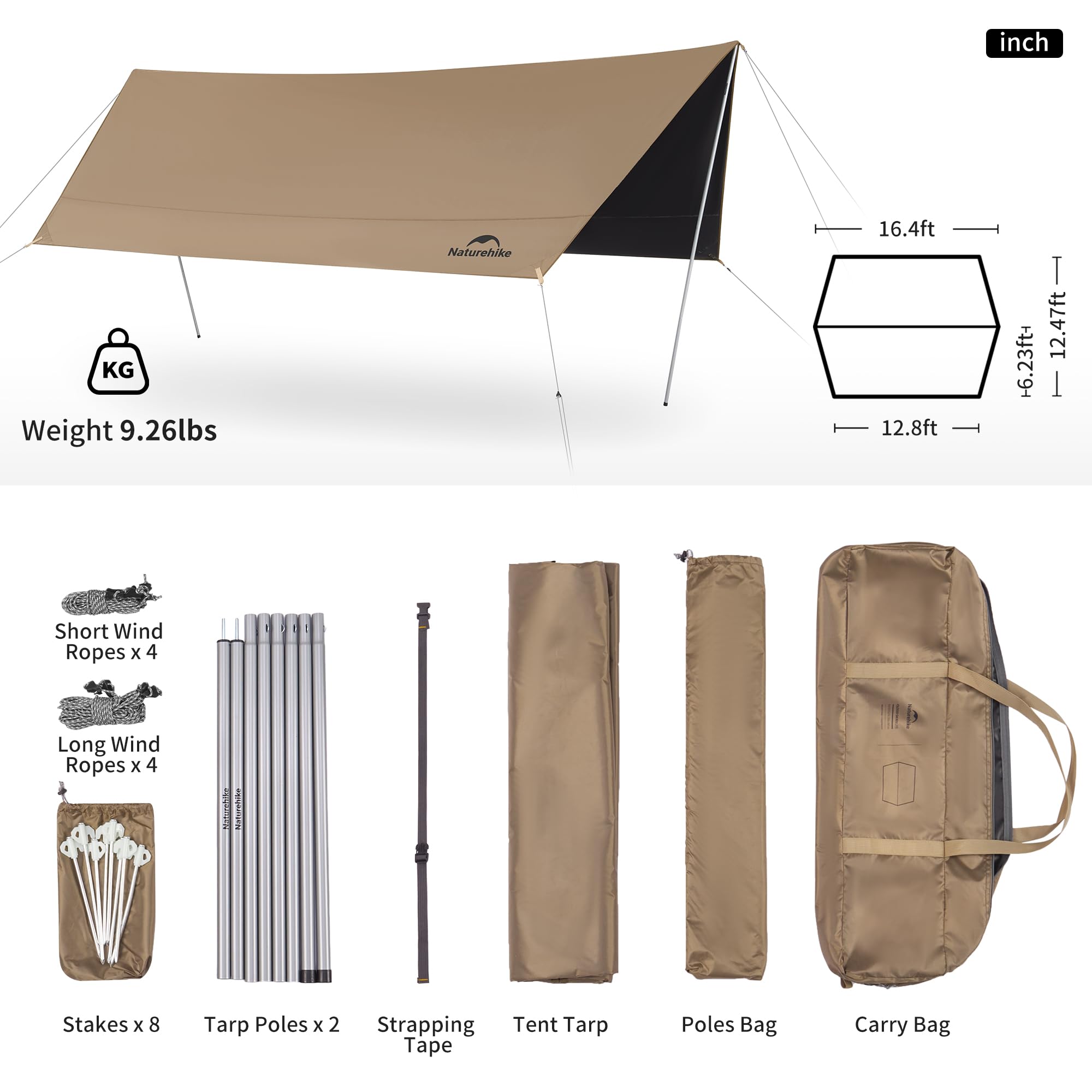 Naturehike Cloud Skies packed and portable for easy travel
