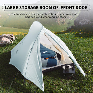 Naturehike Cloud-Up 1P footprint included for quick deployment