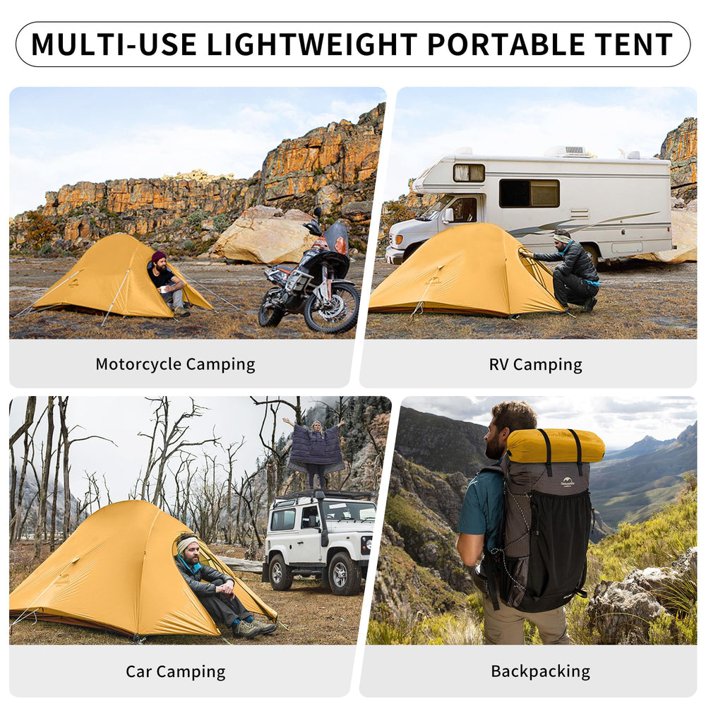 Naturehike Cloud-Up 2-person tent rain fly used as sun shelter in fair weather