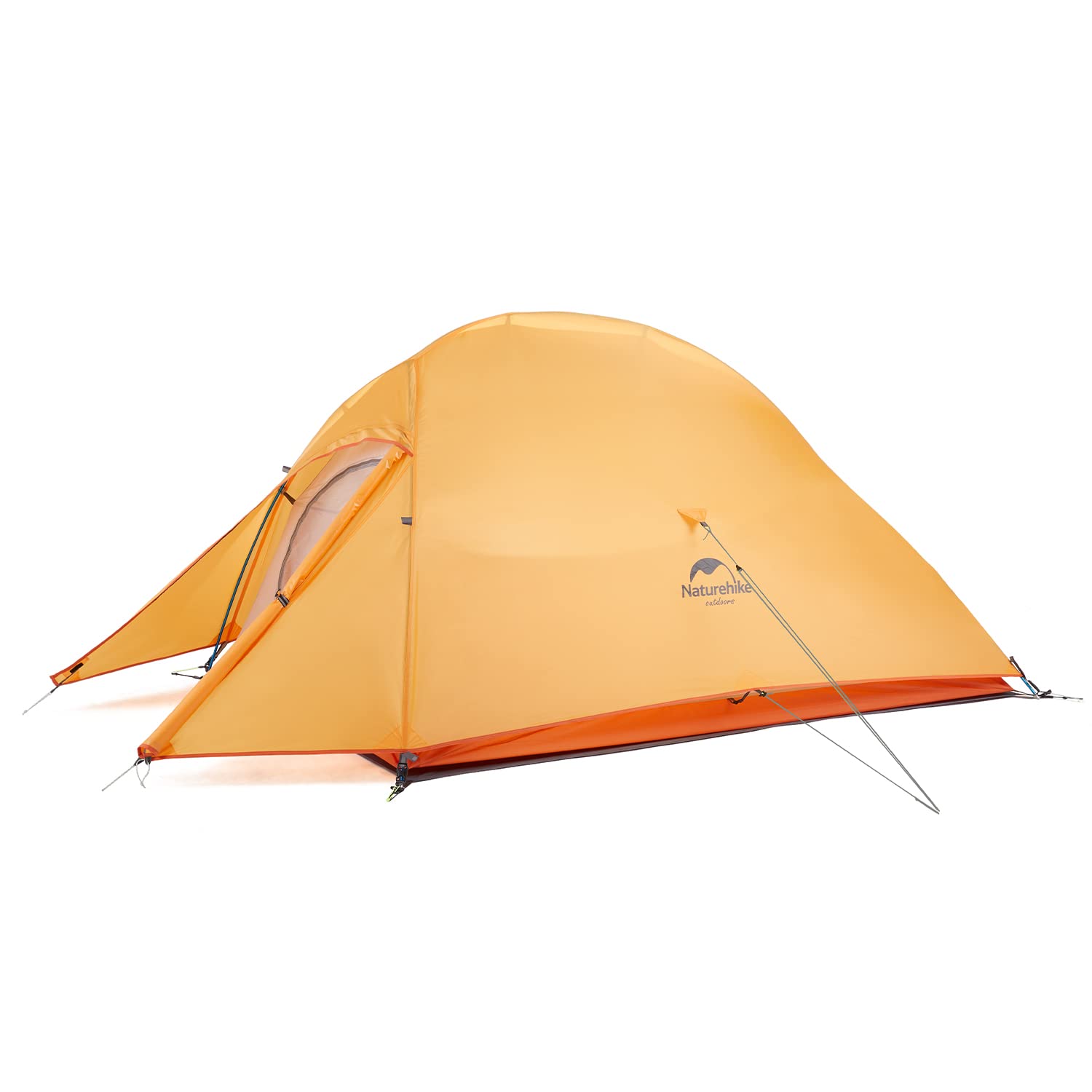 Naturehike Cloud-Up 2-person tent setup shows quick free-standing assembly for backpacking