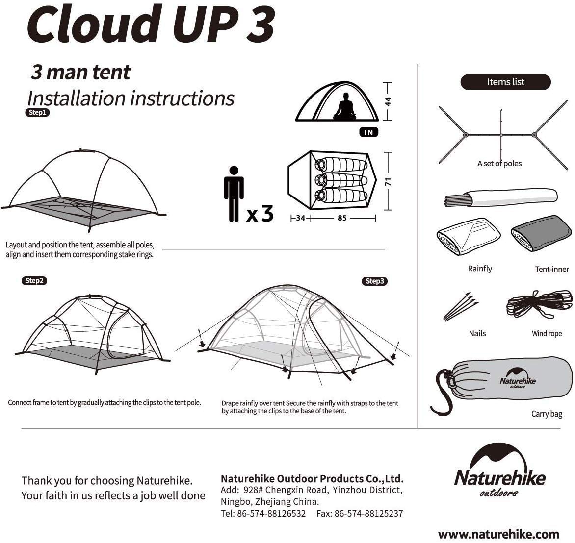 Naturehike Cloud-Up 3-season camping scenario illustrates versatile year-round use.