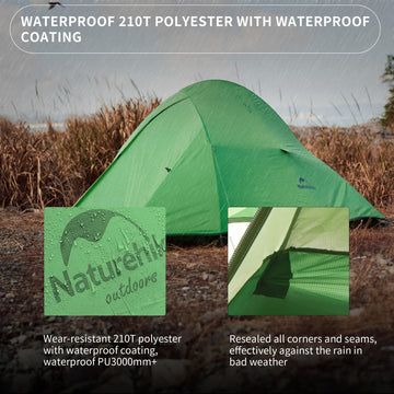 Naturehike Cloud Up Base all-parts image reveals complete setup components