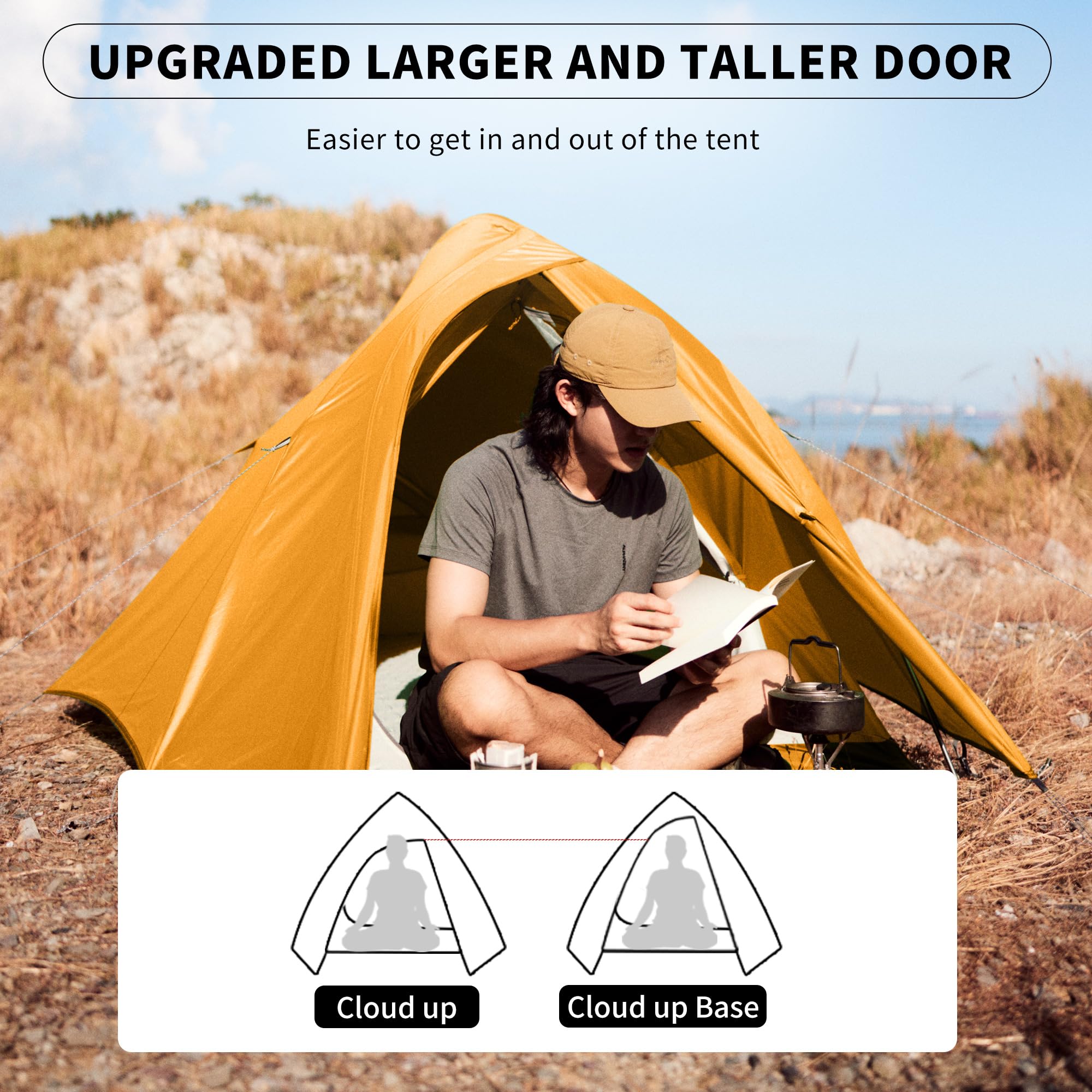 Naturehike Cloud Up Base footprint included saves gear setup time and cost
