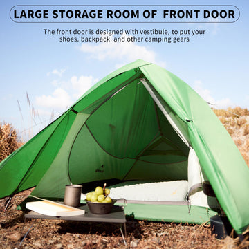 Naturehike Cloud Up Base exterior displays weather-ready double-layer design for variable conditions