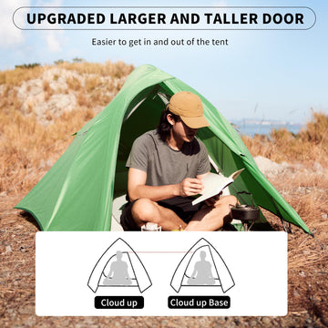 Naturehike Cloud Up Base packed size demonstrates compact carry for hiking trips