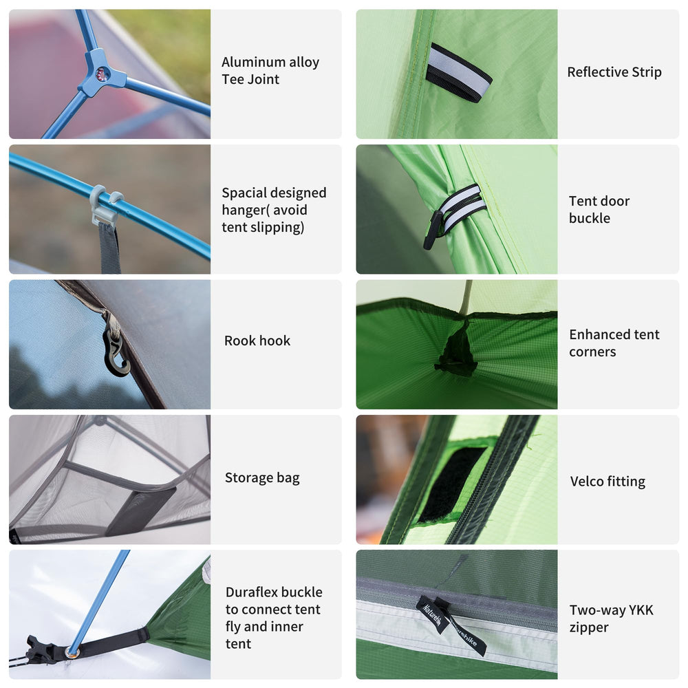 Naturehike Cloud-Up footprint included protects the tent floor.