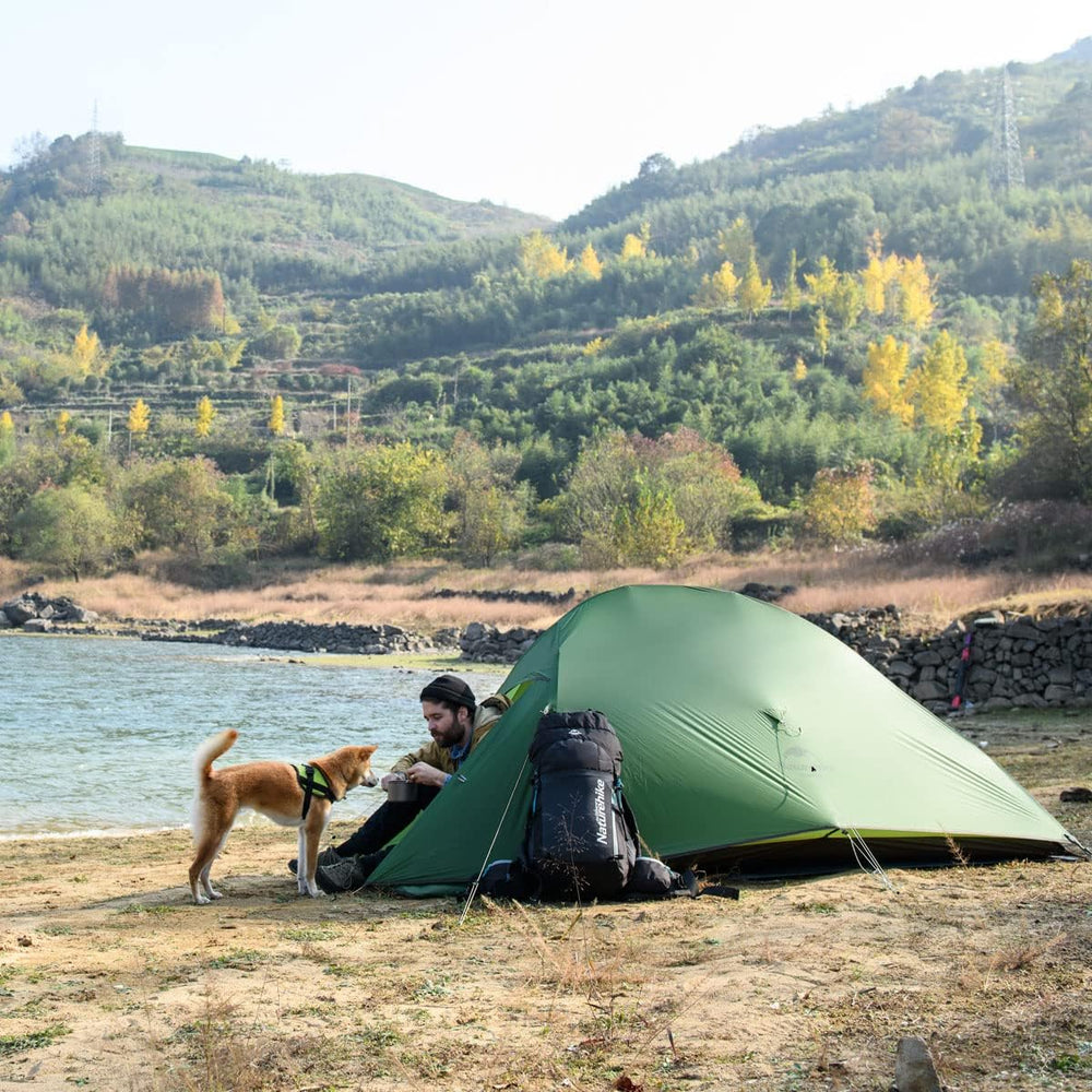 Naturehike Cloud-Up footprint included image illustrates floor protection and longevity.