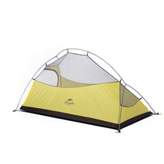 Naturehike Cloud-Up freestanding-design demonstrates stability without staking.