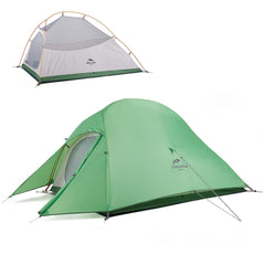 Naturehike Cloud Up tent exterior with waterproof outer layer for all-weather camping.