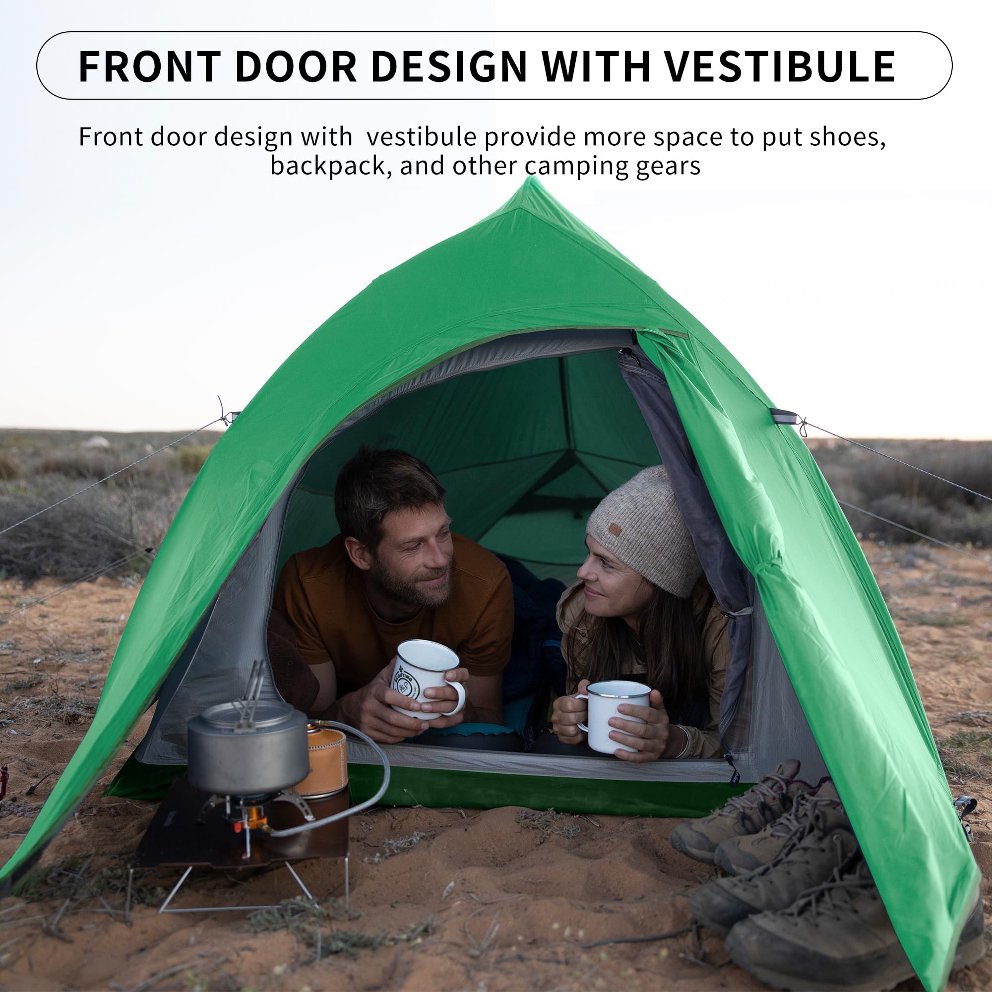 Naturehike Cloud-Up ultralight design packs into a compact bag.