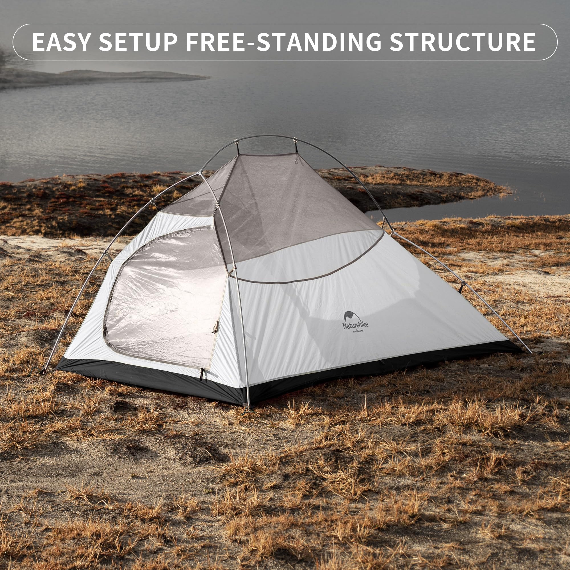 Naturehike Cloud-Up vestibule sun shelter-ready offers versatile shade and cooking space.