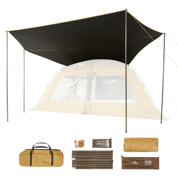 Naturehike Dune Hot Tent stove-jack assembly for quick setup outdoors.