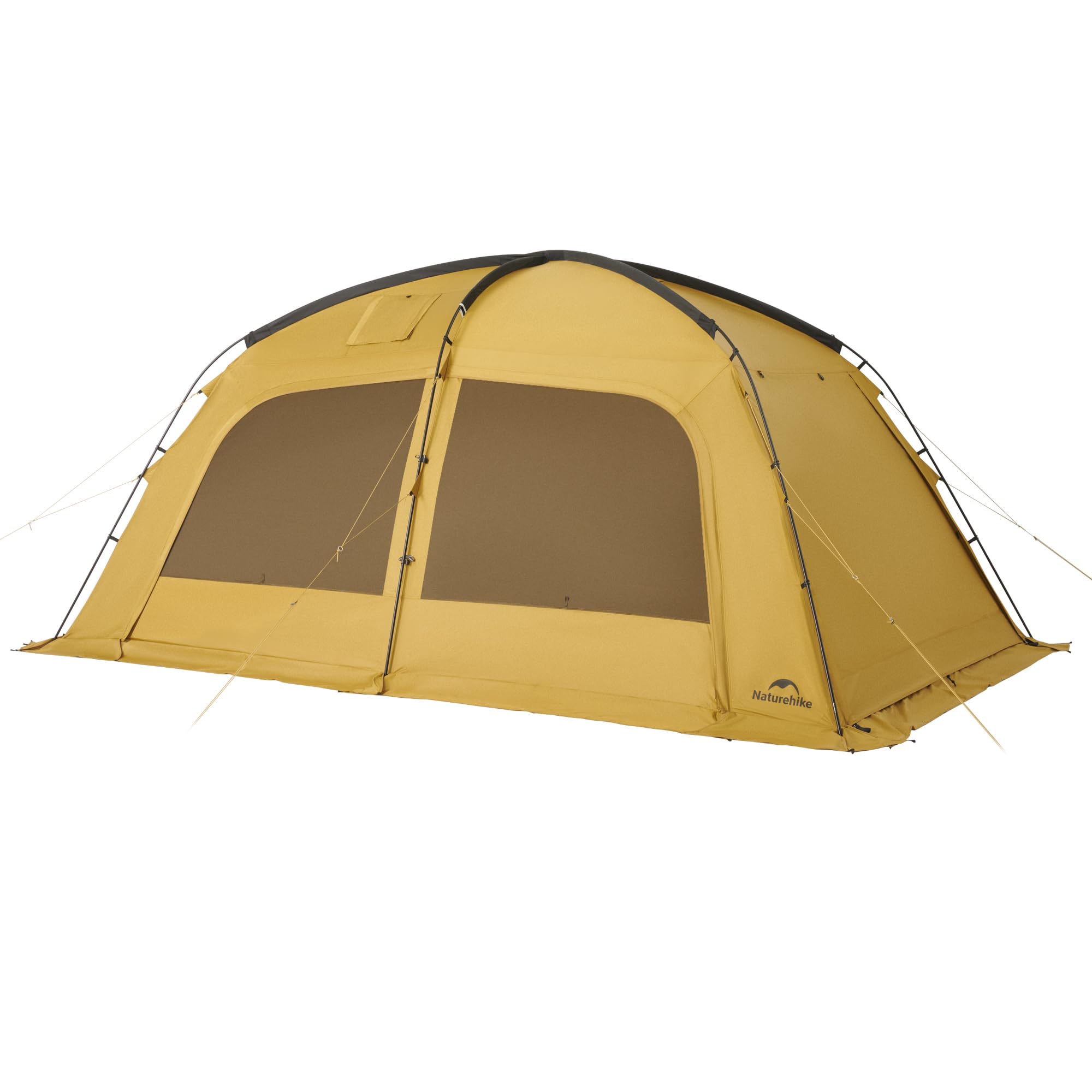 Naturehike Dune hot tent with stove jack setup offers all-season shelter for family camping with warmth.