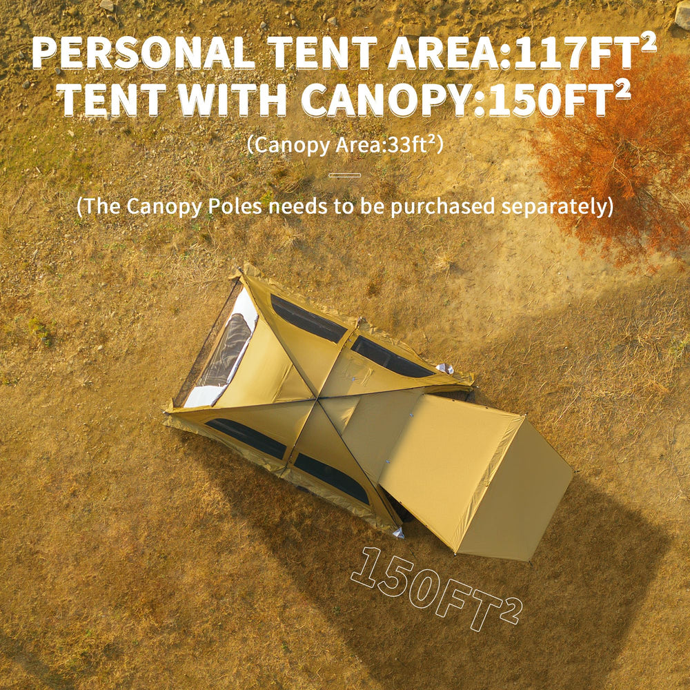 Naturehike Dune removable inner tent for flexible seasonal use.