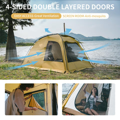 Naturehike Dune fly can be used separately as sun shade when inner tent removed
