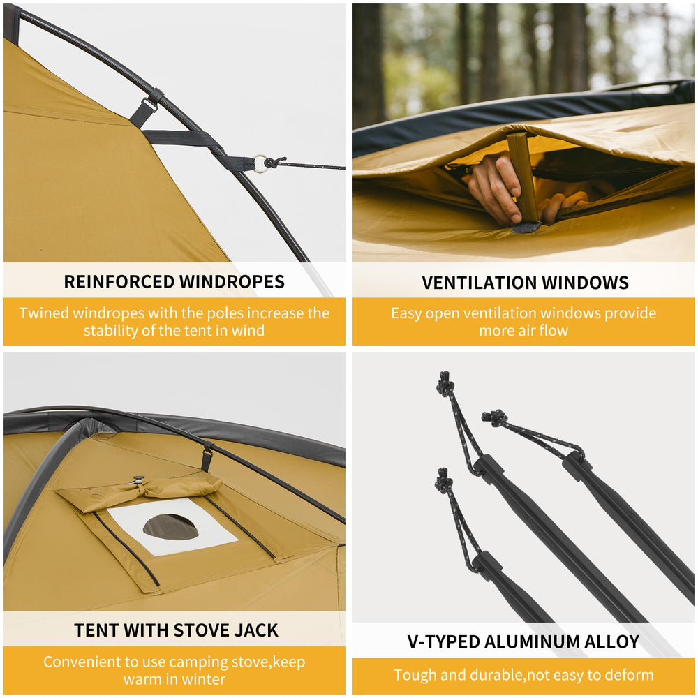 Naturehike Dune setup shows quick pitching with aluminum poles and lightweight materials