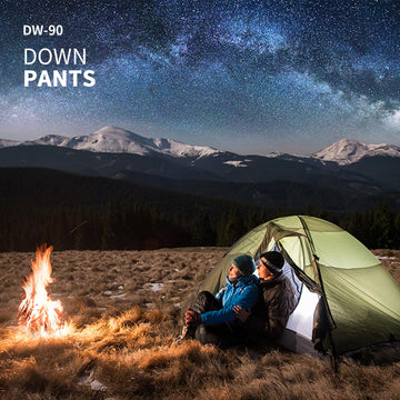 Naturehike DW Down Pants versatile winter outerwear for camping, hiking and trekking.