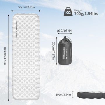 Naturehike eight-layer aluminum insulation structure enhances warmth retention.