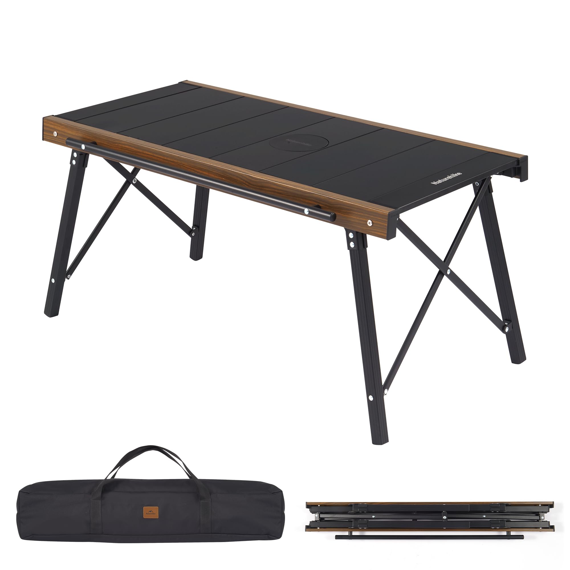 Naturehike Folding IGT Table setup for quick outdoor cooking.