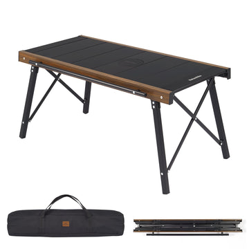 Naturehike Folding IGT Table setup for quick outdoor cooking.