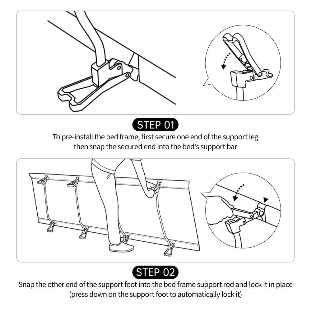Naturehike GreenWild cot side pocket keeps essentials within reach.