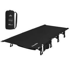 Naturehike GreenWild cot showing spacious bed for unrestricted movement.