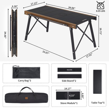 Naturehike IGT Stove Module attachment enables three-burner configurations.
