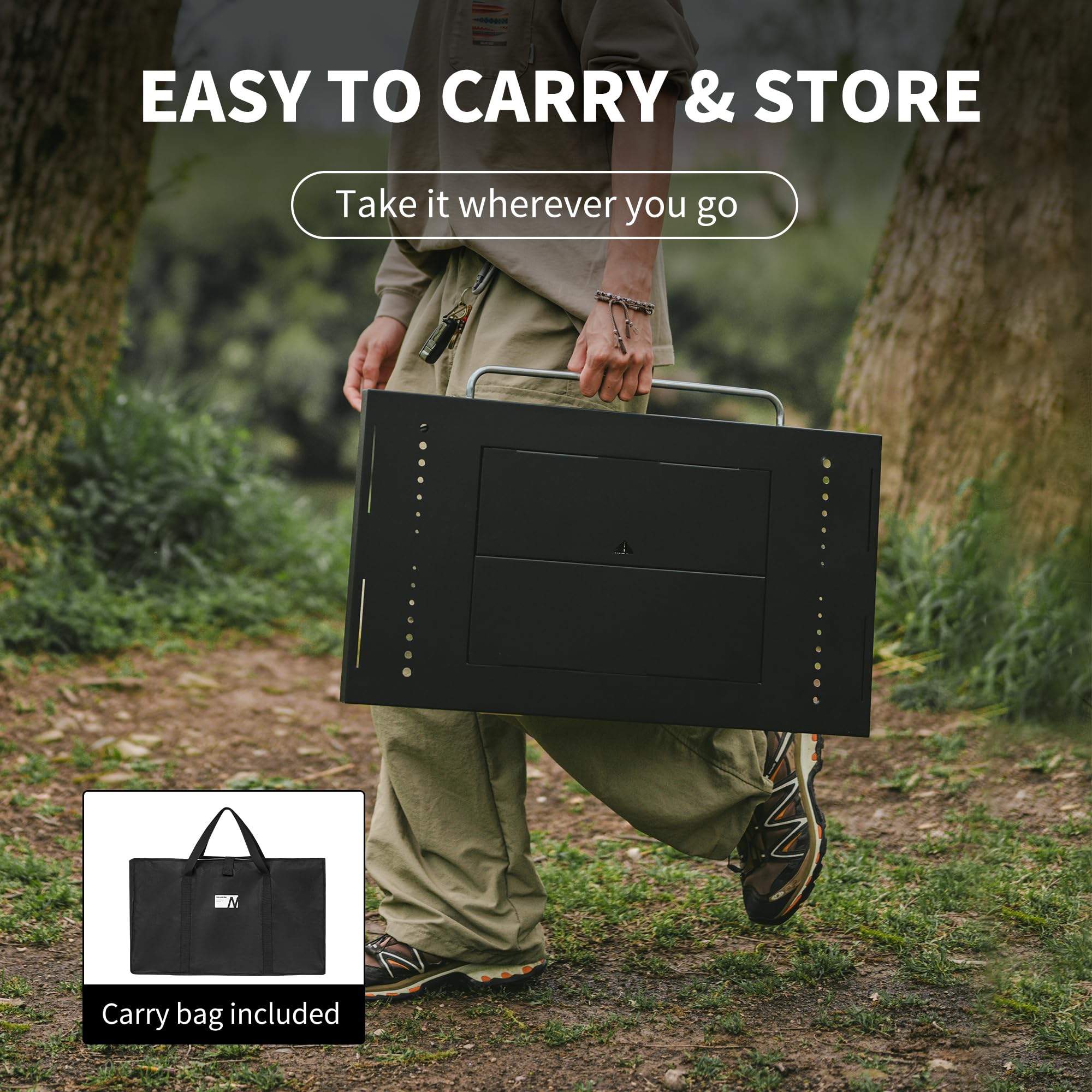 Naturehike IGT Table compact folded dimensions for storage