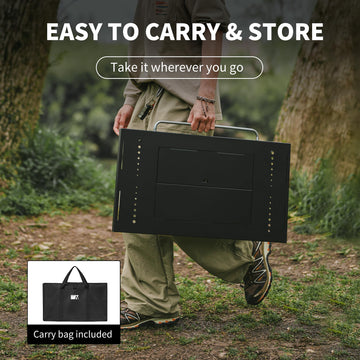 Naturehike IGT Table compact folded dimensions for storage