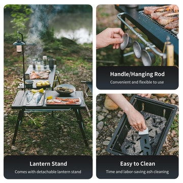 Naturehike IGT Table outdoor dining and grill use on trips