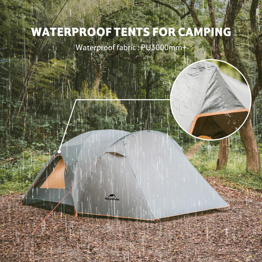 Naturehike KOTA reinforced aluminum poles providing wind resistance