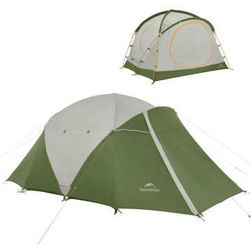 Naturehike Kota tent exterior setup for family camping