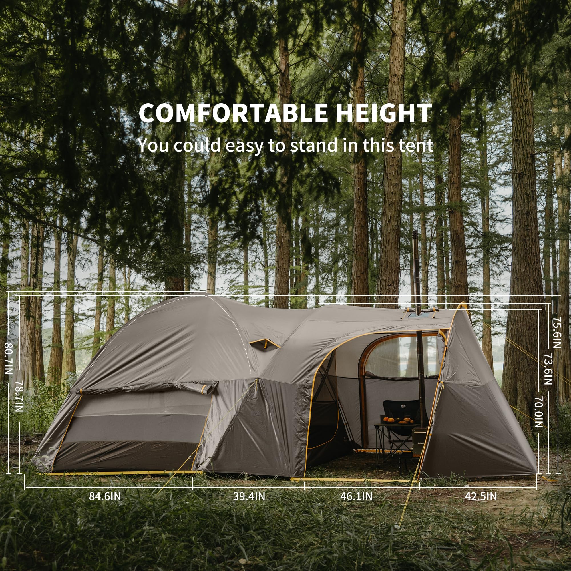 Naturehike Kota tent packed size ready for easy transport and storage