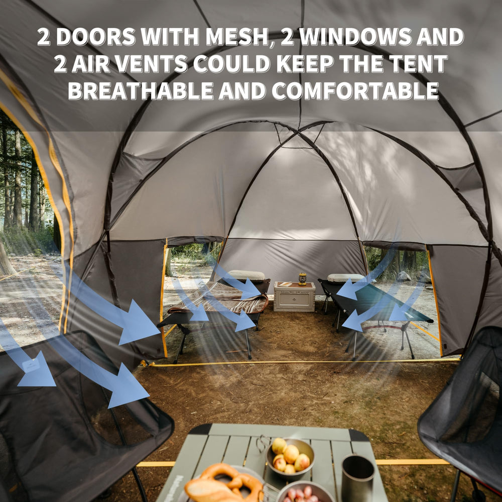 Naturehike Kota tent vestibule canopy usage for shade and rain protection