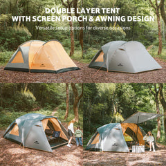 Naturehike KOTA ventilation with five sides and mesh windows for cool airflow