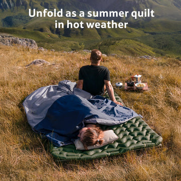Naturehike sleeping bag breathable design supports versatile warm weather use